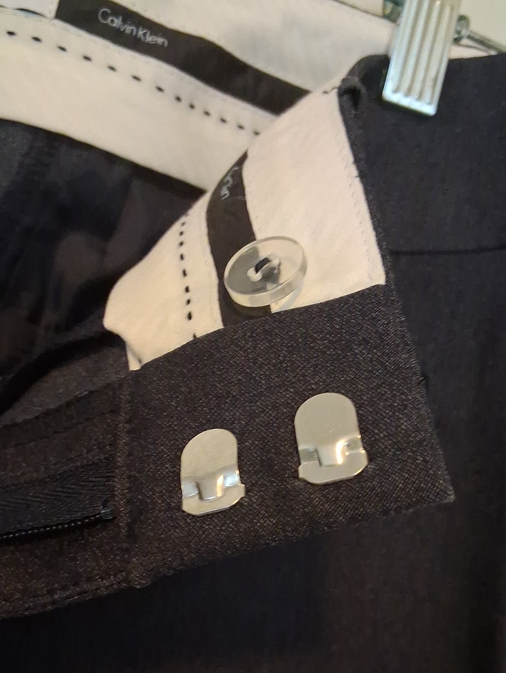 Calvin Klein Womens Dark Charcoal Gray Dressy Slacks Office Attire NWOT Sz 4 - Picture 7 of 8